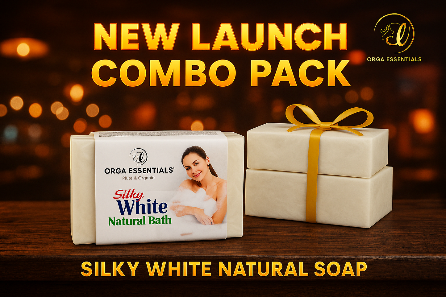 Two Silky White Natural Bath Soap - 200gm