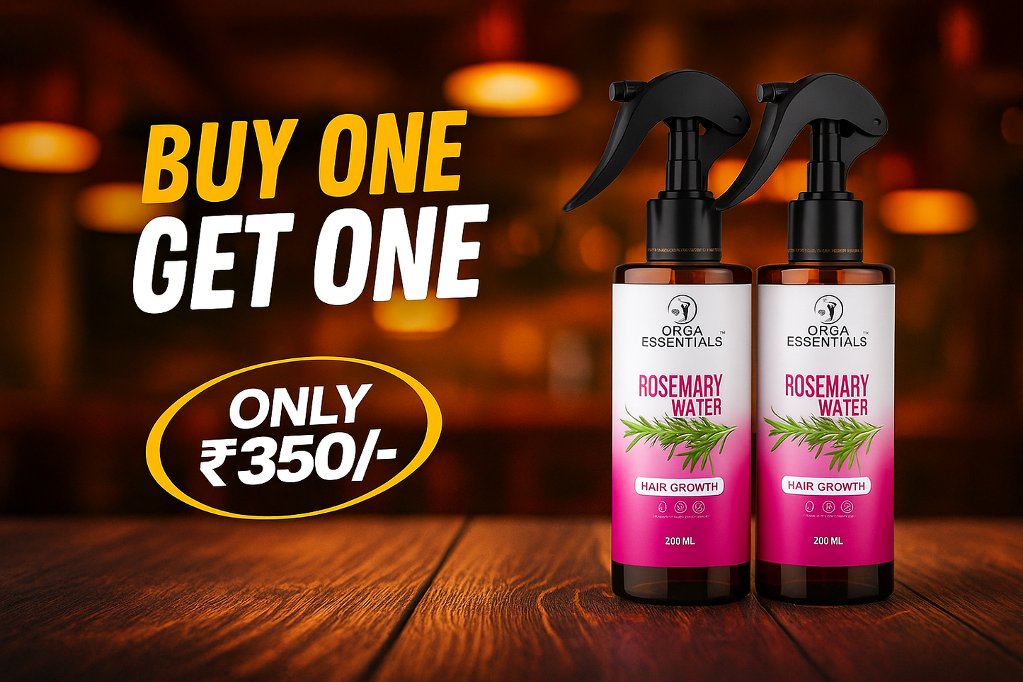 Buy One Rosemary Water 200ml + Get One Rosemary Water 200ml Free + Free Shipping
