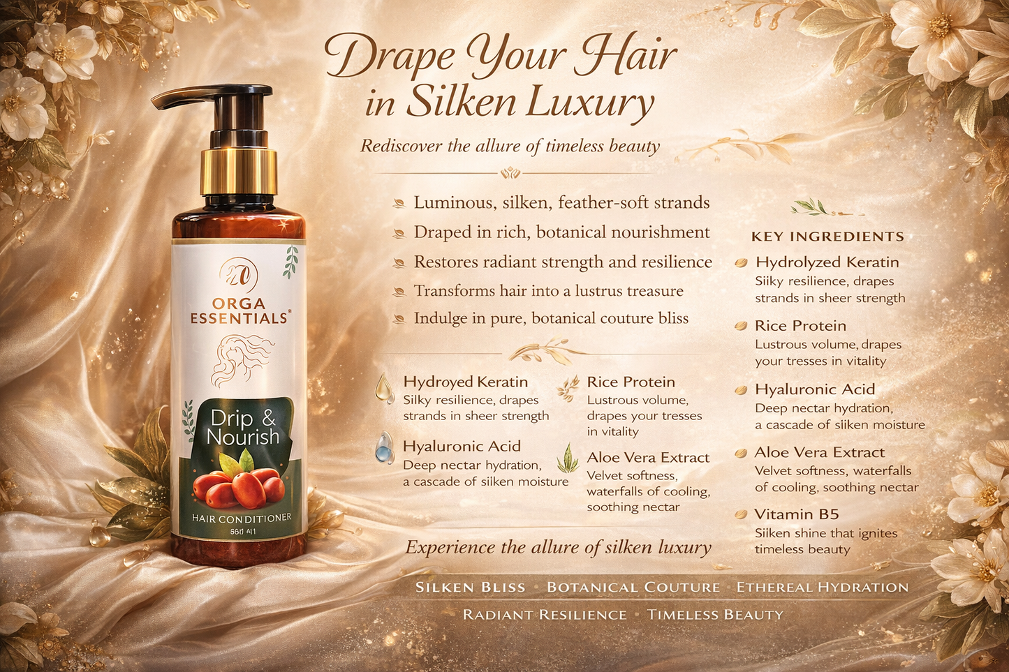 Drip &Nourish Premium Hair Conditioner -200ml