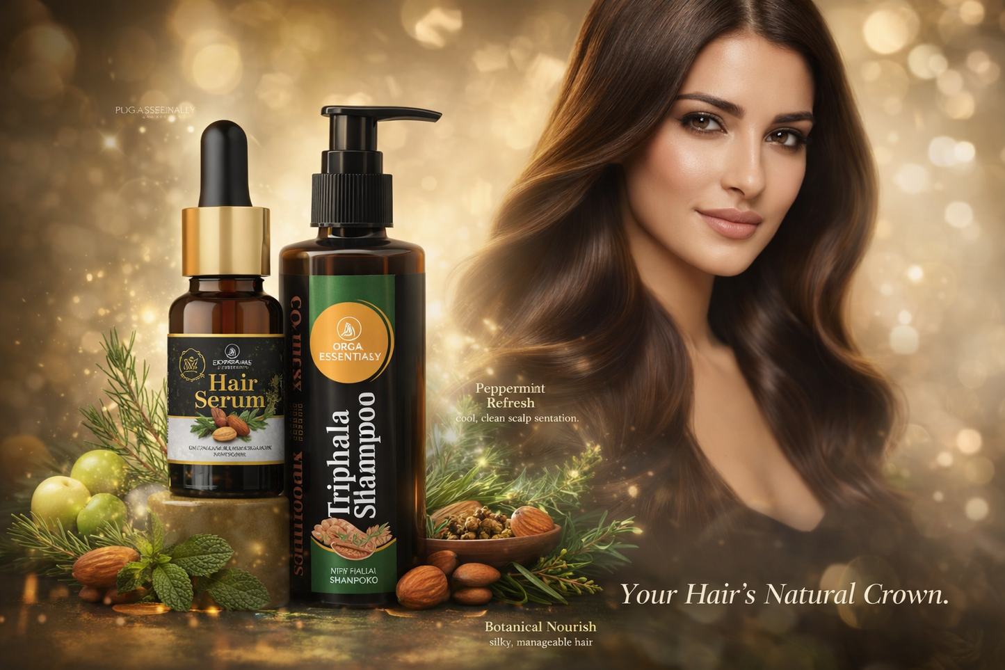 Hair Serum & Triphala Anti Hair Fall Shampoo - Combo Pack