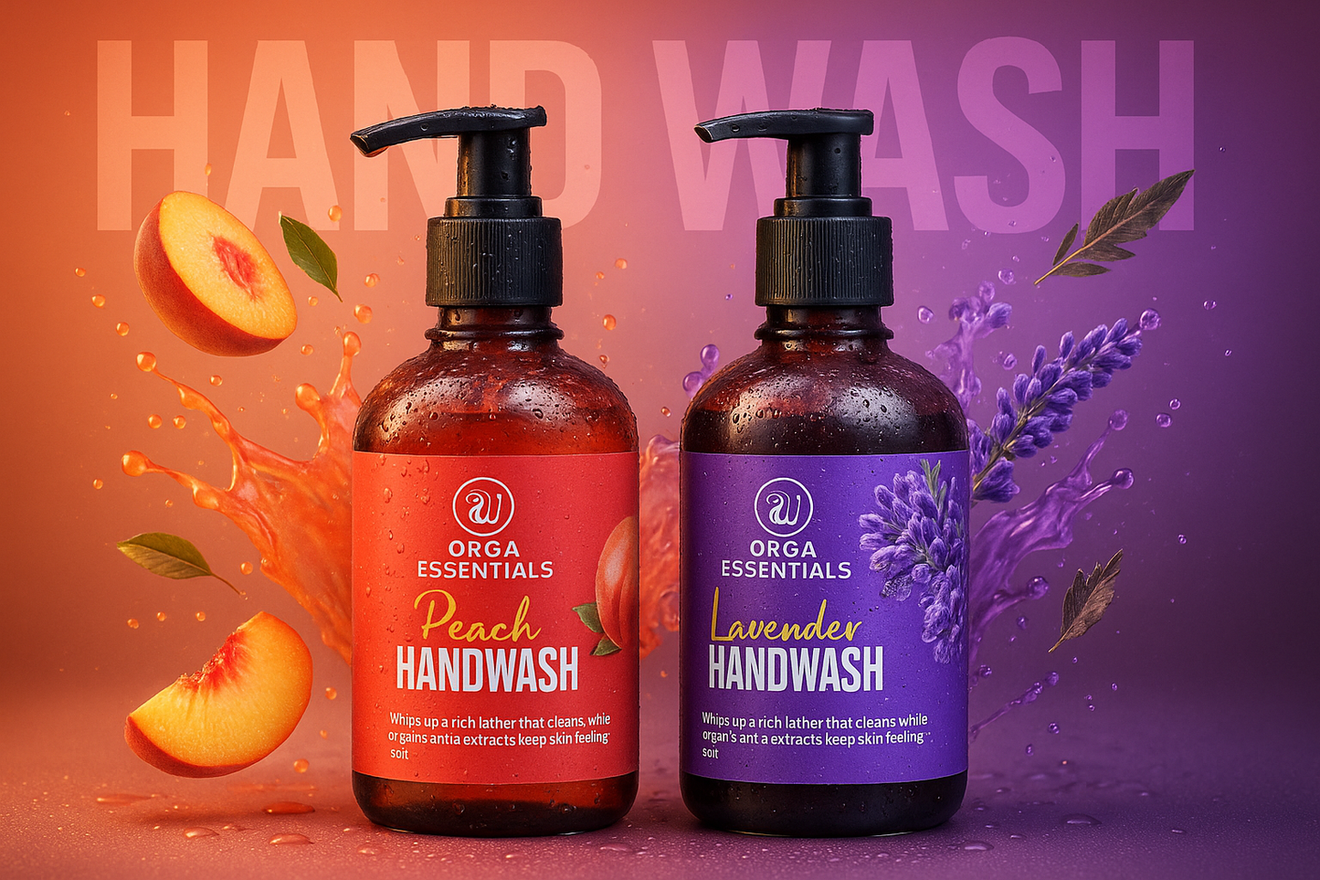Peach & Lavender Hand Wash Combo Pack