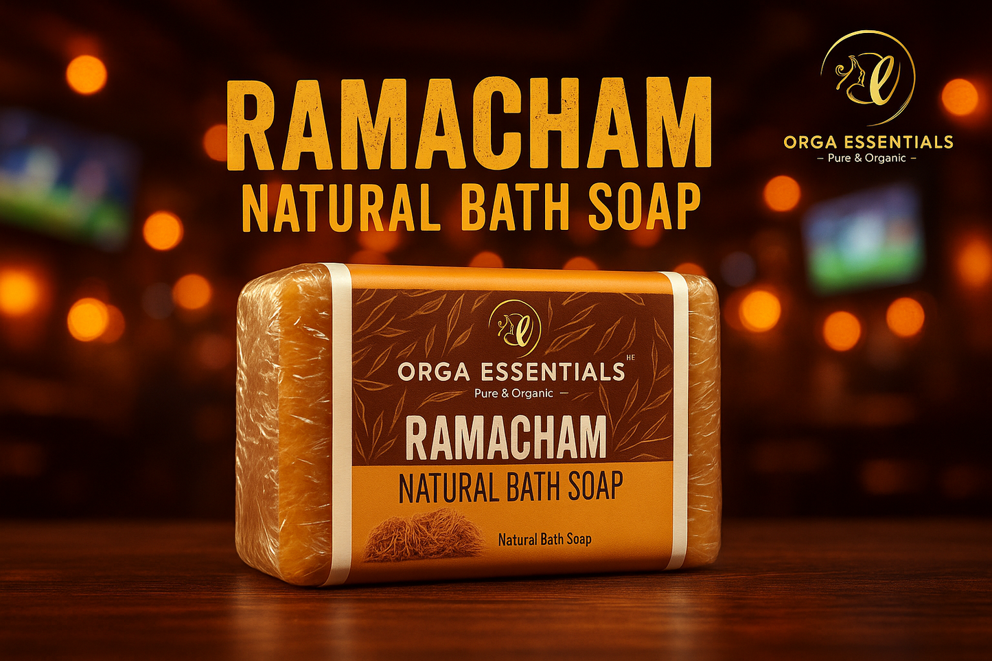 Buy Four Ramacham Natural Bath Soap (4*100 gm)