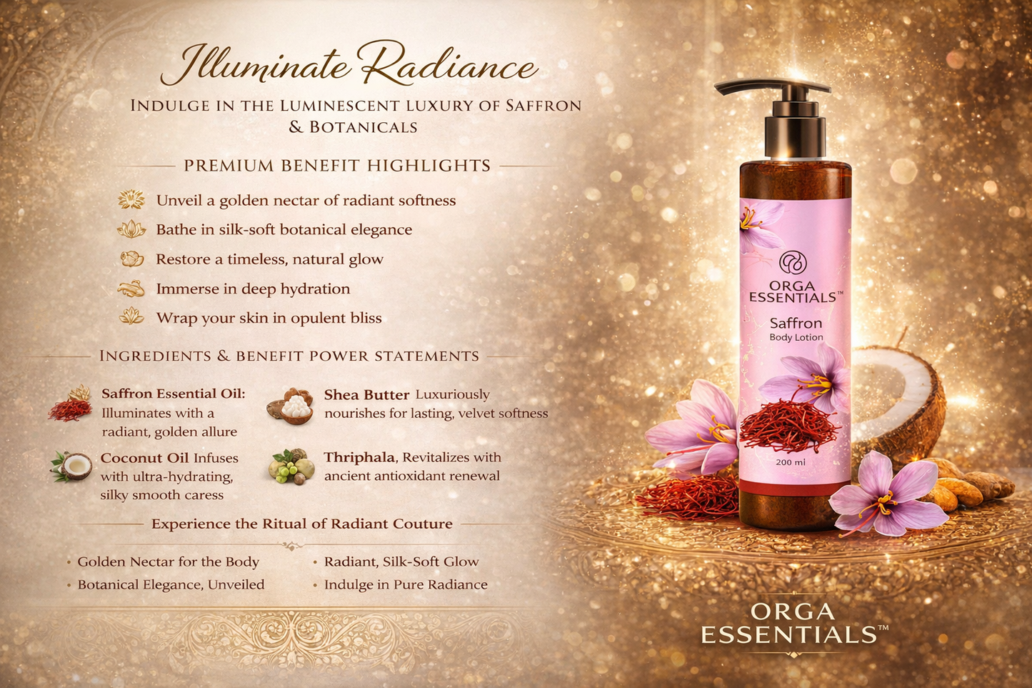 Saffron Body Lotion 200ml