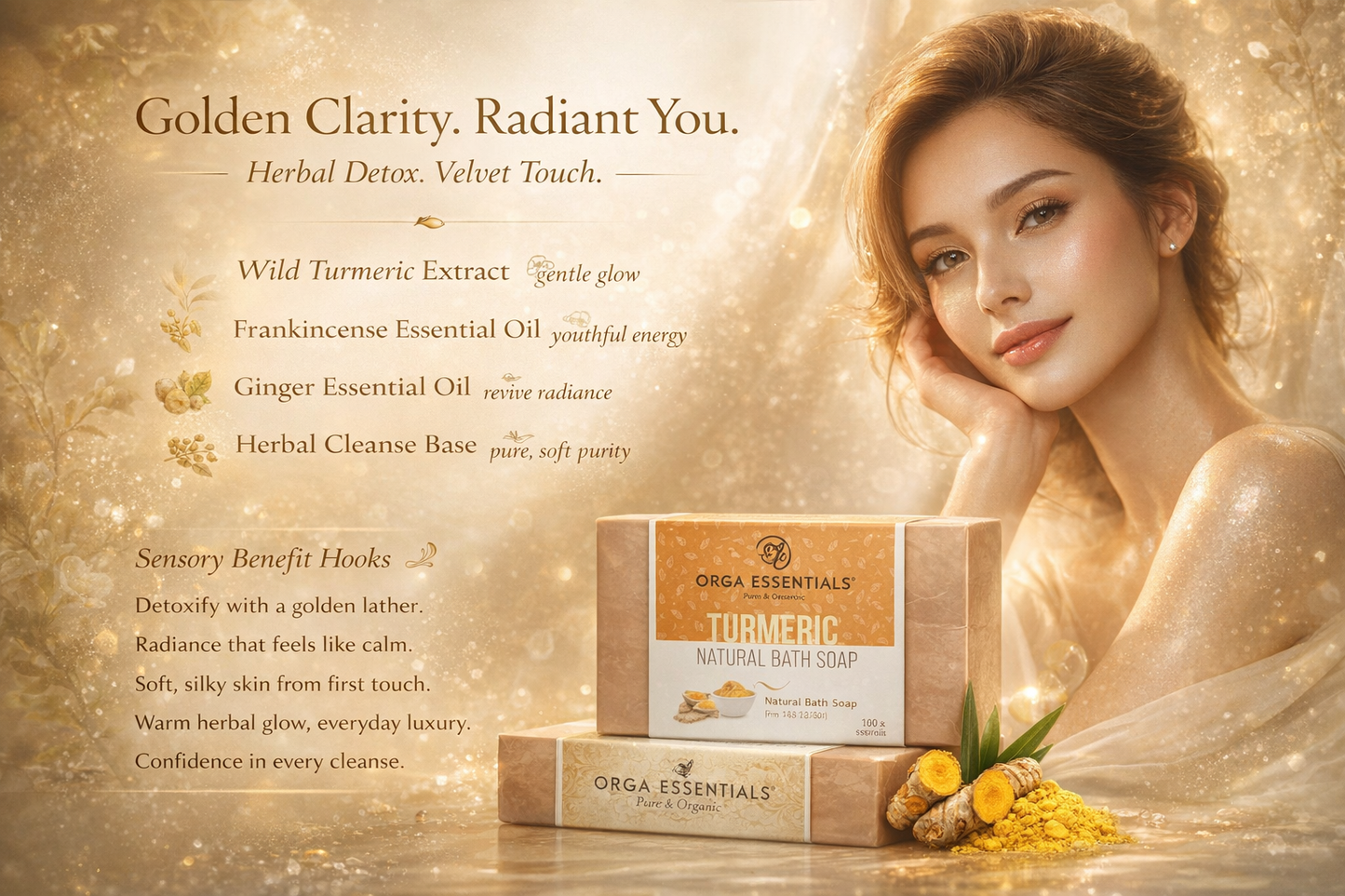 Buy Four Turmeric Natural Bath Soap (4*100gm)