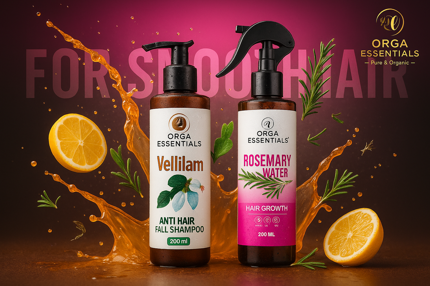 Vellilam Shampoo(200ml) & Rosemary Water (200ml)