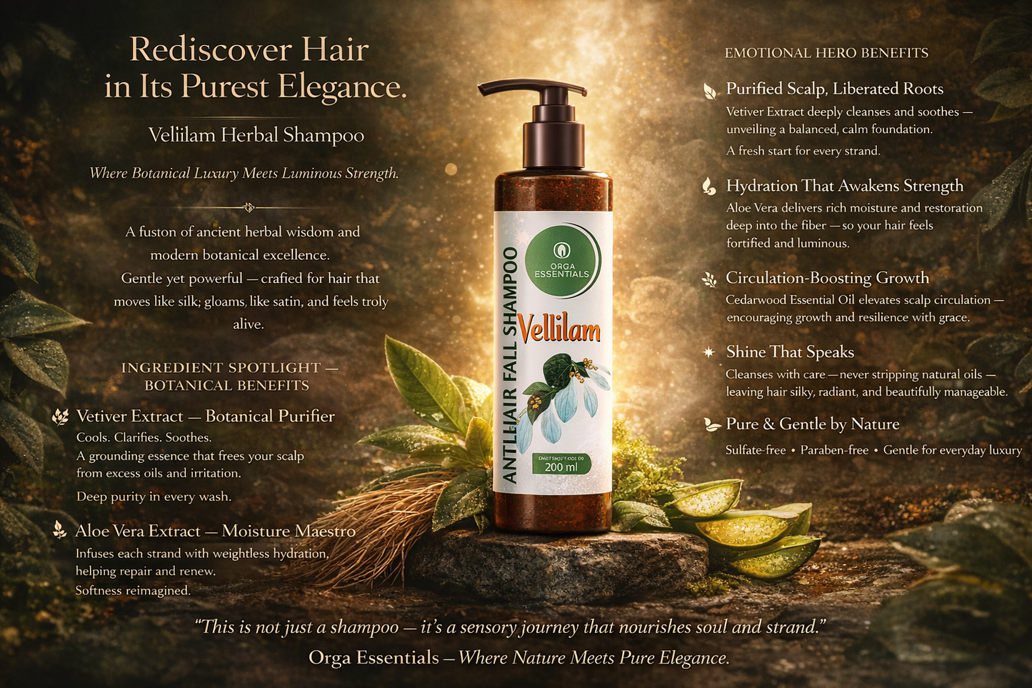 Vellilam Herbal Shampoo 200ml